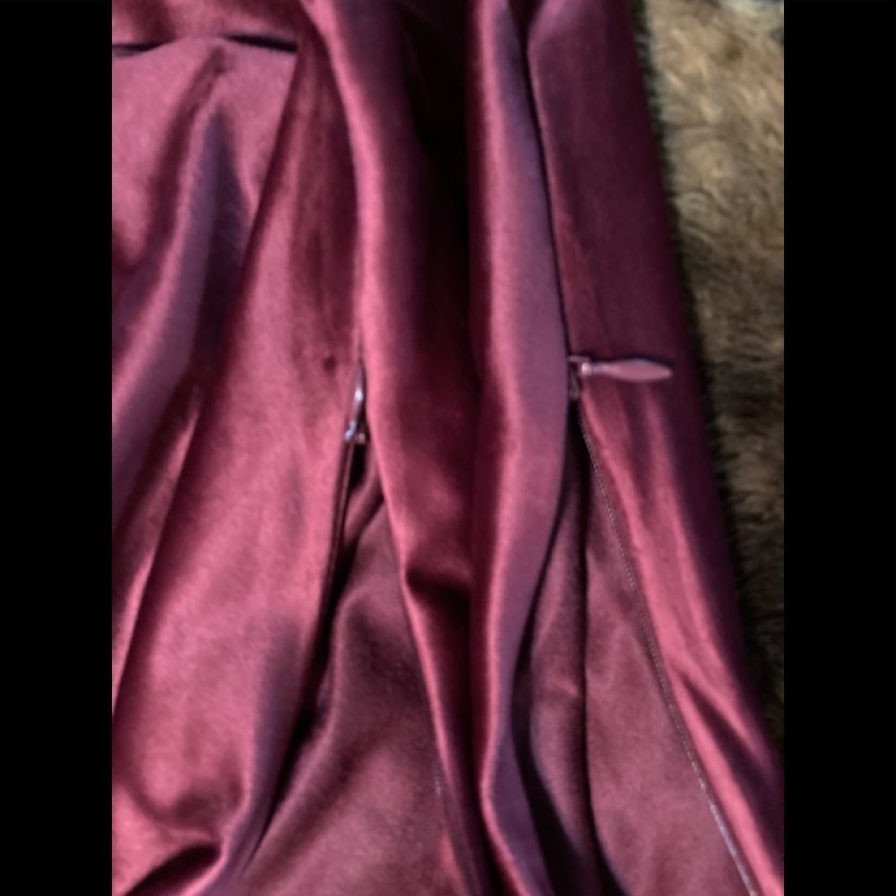 Luxurious Burgundy Velvet (faux) Throw Pillow Covers (2) 17 inches wide
